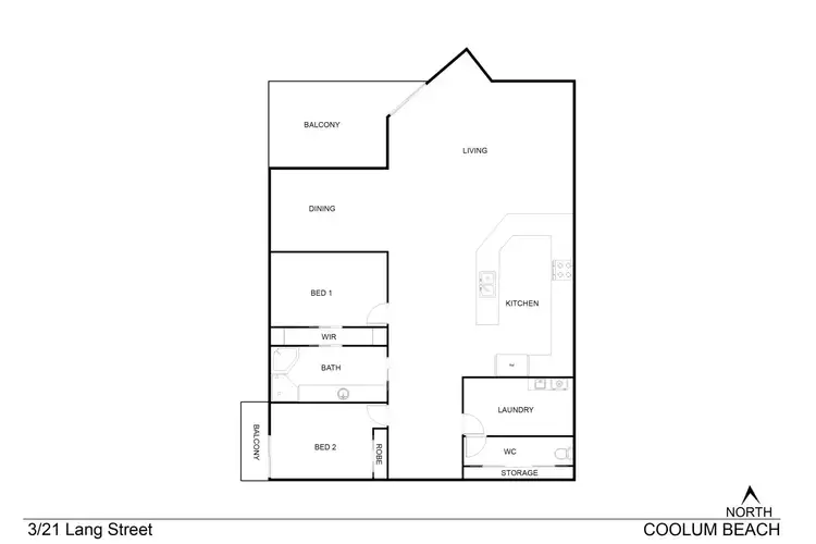 Floorplan of Homely unit listing, 3/21 Lang Street, Coolum Beach QLD 4573