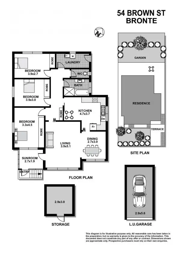 Floorplan of Homely house listing, 54 Brown Street, Bronte NSW 2024