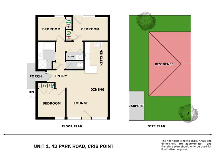 Floorplan of Homely unit listing, 1/42 Park Road, Crib Point VIC 3919