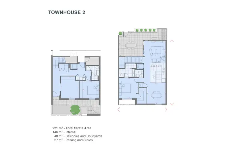 Floorplan of Homely townhouse listing, 2/25 Tomlinson Boulevard, Floreat WA 6014