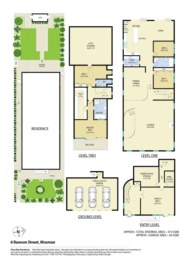 Floorplan of Homely house listing, 6 Rawson Street, Mosman NSW 2088