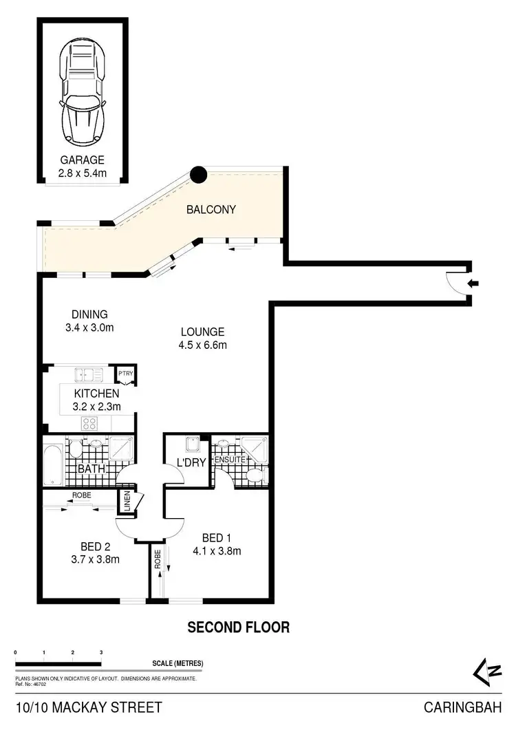 Floorplan of Homely apartment listing, 10/10 Mackay Street, Caringbah NSW 2229