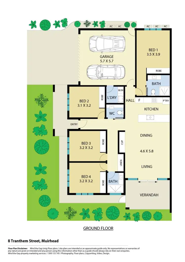 Floorplan of Homely unit listing, 8 Tranthem Street, Muirhead NT 810