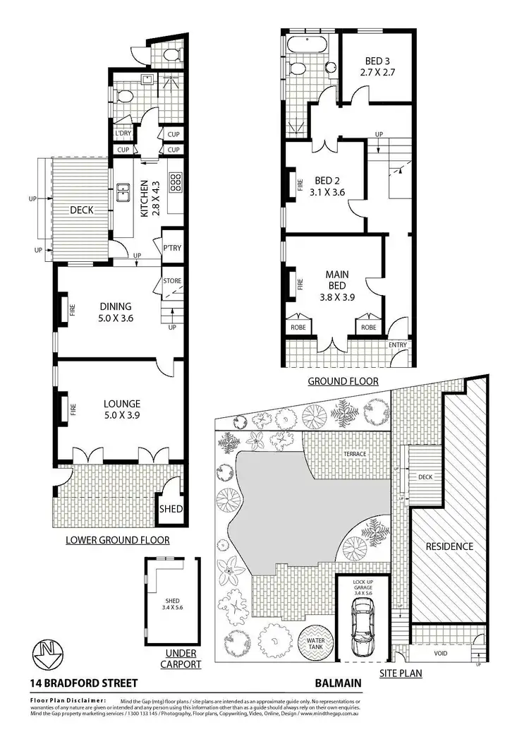 Floorplan of Homely house listing, 14 Bradford Street, Balmain NSW 2041