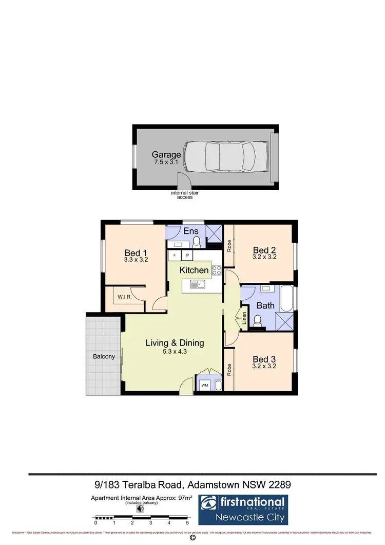 Floorplan of Homely unit listing, 9/183 Teralba Road, Adamstown NSW 2289