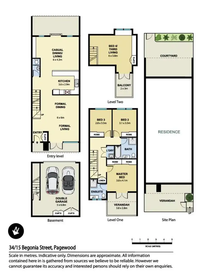 Floorplan of Homely townhouse listing, 34/15 Begonia Street, Pagewood NSW 2035