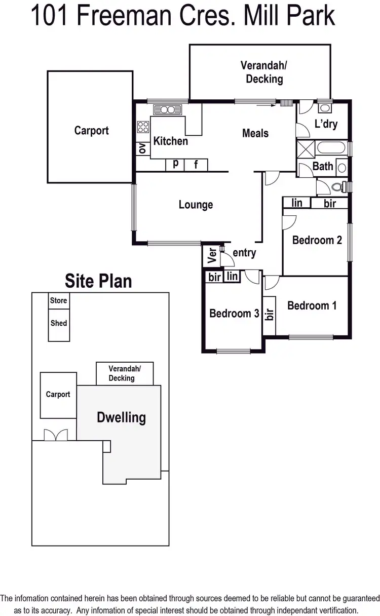 Floorplan of Homely house listing, 101 Freeman Crescent, Mill Park VIC 3082