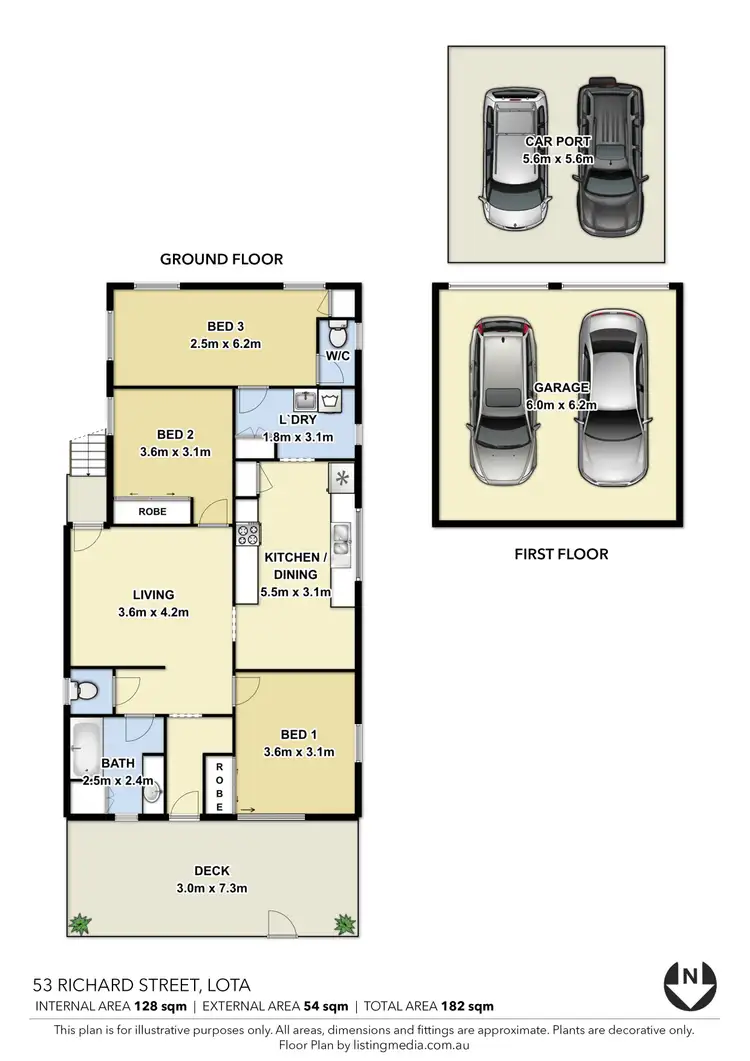 Floorplan of Homely house listing, 53 Richard Street, Lota QLD 4179