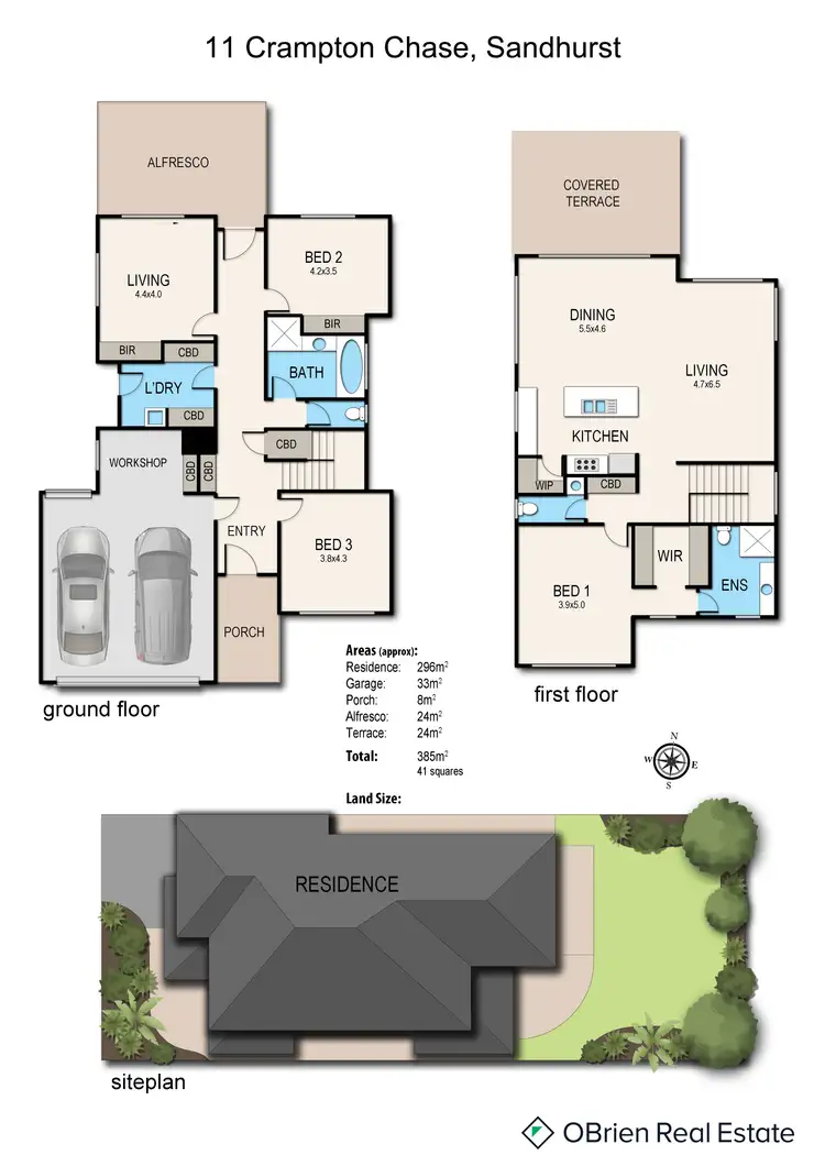 Floorplan of Homely house listing, 11 Crampton Chase, Sandhurst VIC 3977