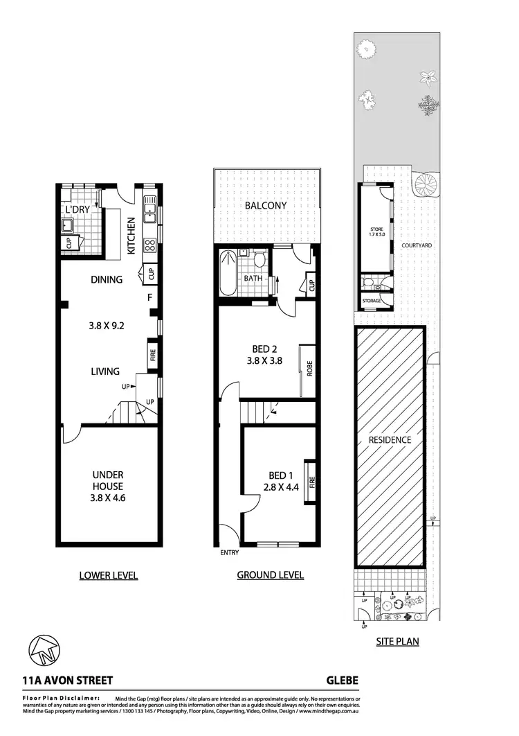 Floorplan of Homely house listing, 11A Avon Street, Glebe NSW 2037
