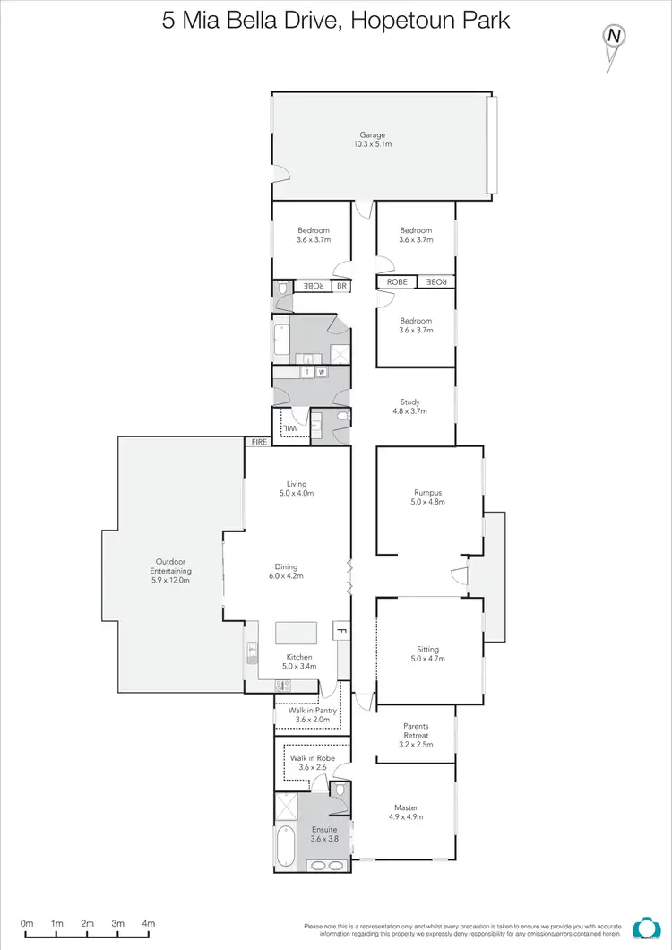 Floorplan of Homely house listing, 5 Mia Bella Drive, Hopetoun Park VIC 3340