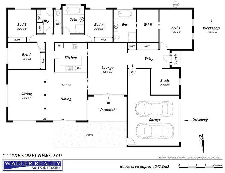 Floorplan of Homely house listing, 1 Clyde Street, Newstead VIC 3462