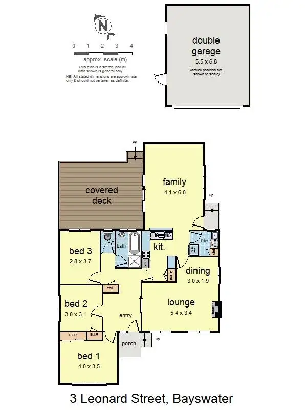 Floorplan of Homely house listing, 3 Leonard Street, Bayswater VIC 3153