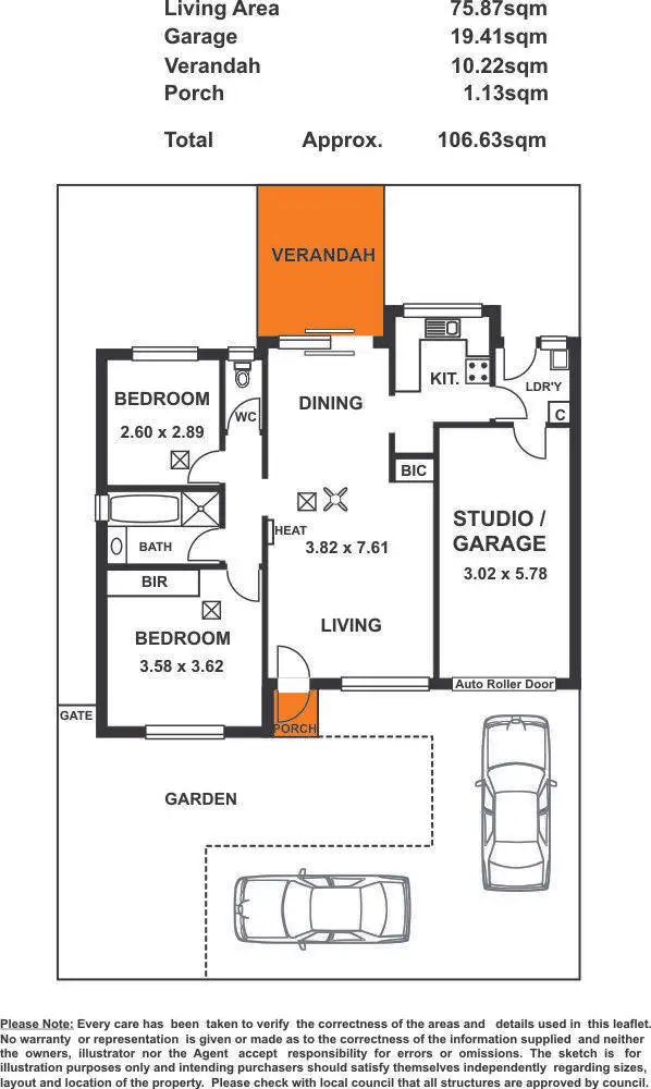 Floorplan of Homely unit listing, 2/61 Collingrove Avenue, Broadview SA 5083