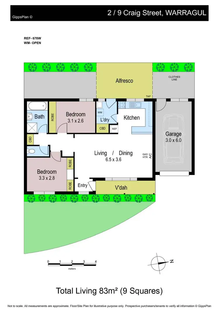 Floorplan of Homely unit listing, 2/9 Craig Street, Warragul VIC 3820