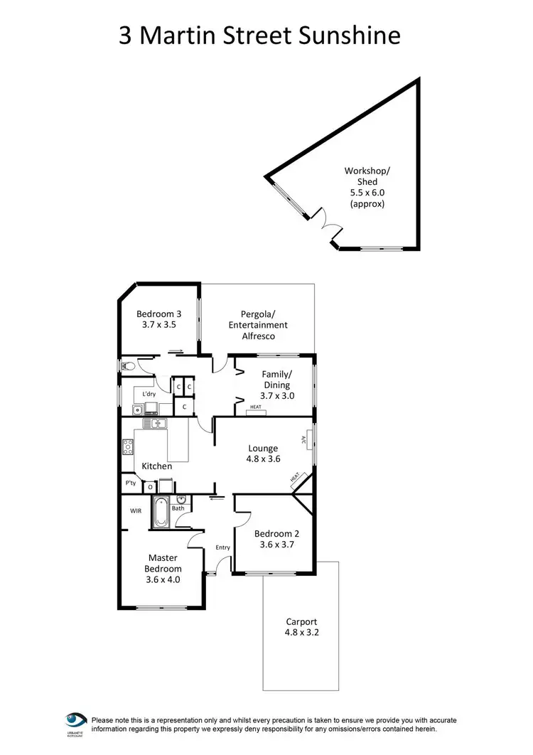 Floorplan of Homely house listing, 3 Martin Street, Sunshine VIC 3020