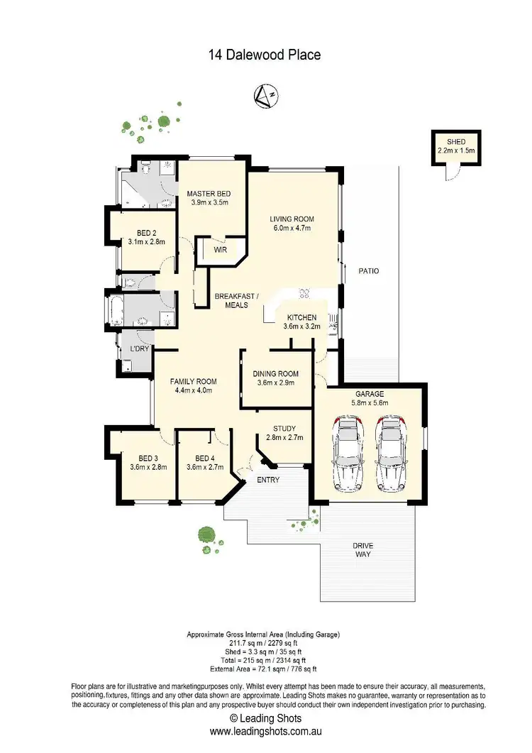 Floorplan of Homely house listing, 14 Dalewood Place, Moggill QLD 4070