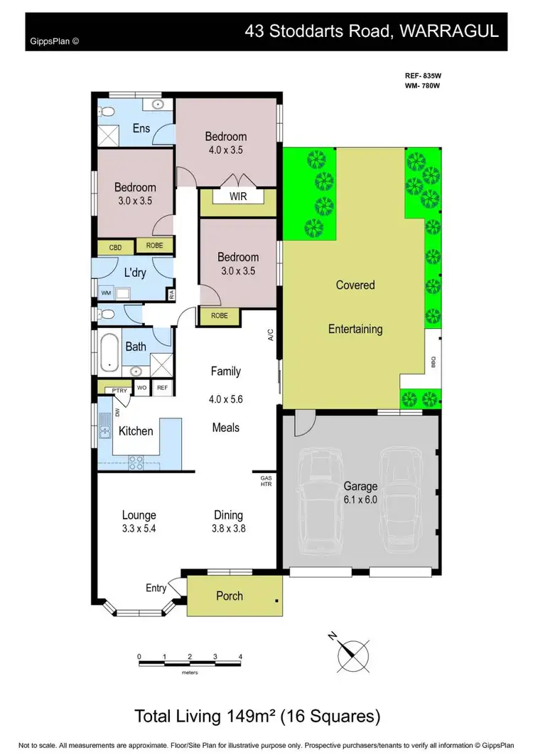Floorplan of Homely house listing, 43 Stoddarts Road, Warragul VIC 3820
