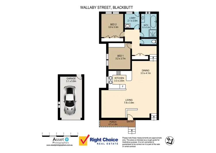 Floorplan of Homely villa listing, 1/34 Wallaby Street, Blackbutt NSW 2529