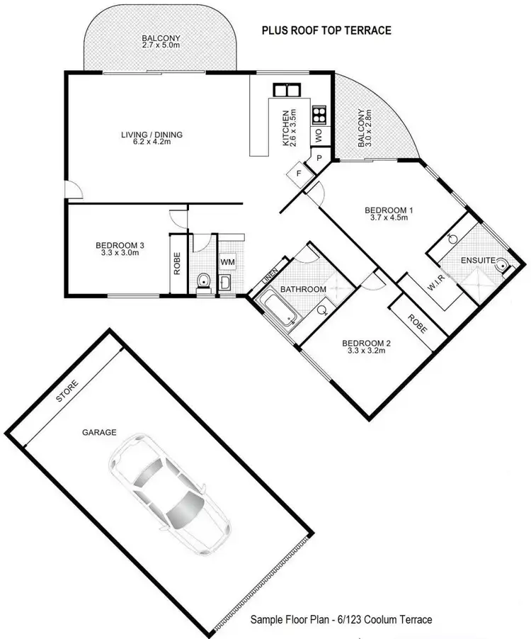 Floorplan of Homely unit listing, 6/123-125 Coolum Terrace, Coolum Beach QLD 4573