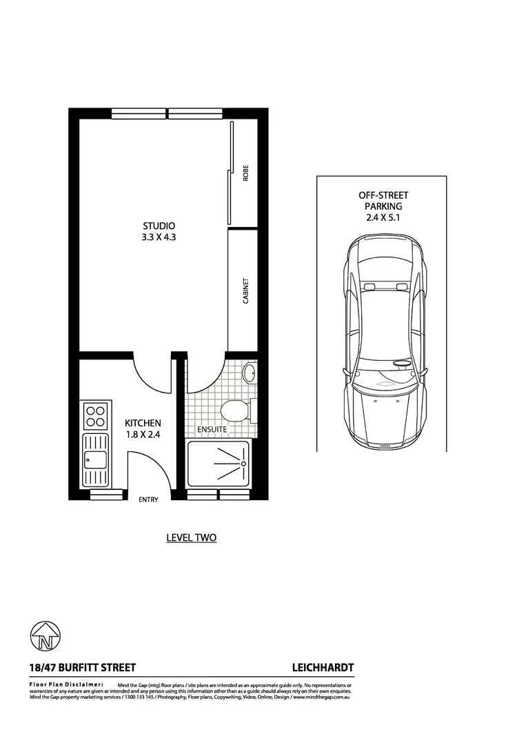 Floorplan of Homely apartment listing, 18/47 Burfitt Street, Leichhardt NSW 2040