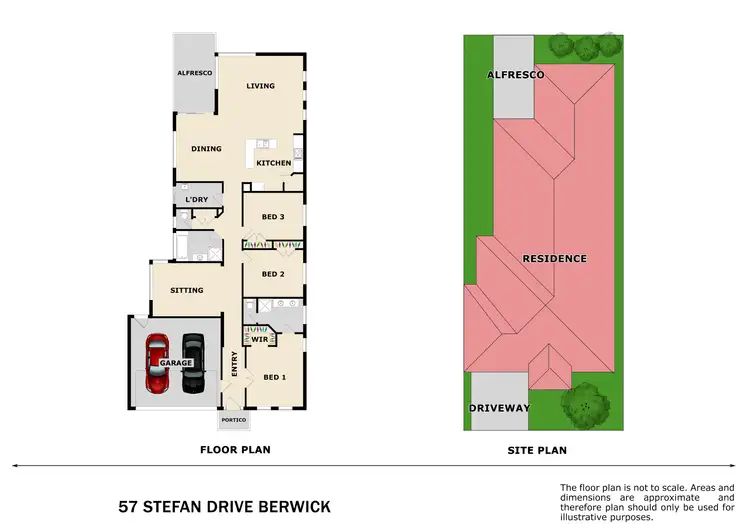 Floorplan of Homely house listing, 57 Stefan Drive, Berwick VIC 3806