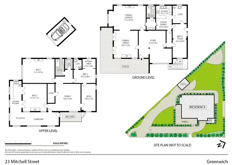 Floorplan of Homely house listing, 23 Mitchell Street, Greenwich NSW 2065