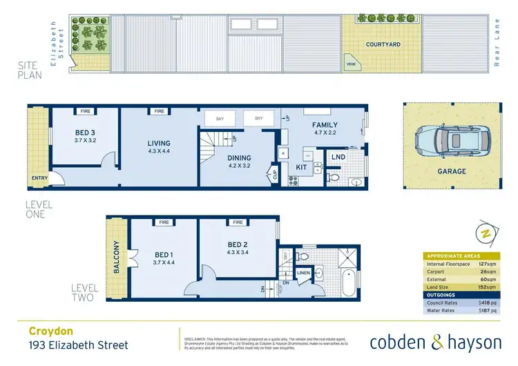 Floorplan of Homely house listing, 193 Elizabeth Street, Croydon NSW 2132