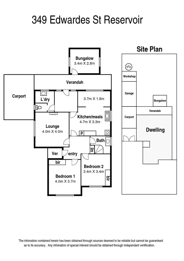 Floorplan of Homely house listing, 349 Edwardes Street, Reservoir VIC 3073