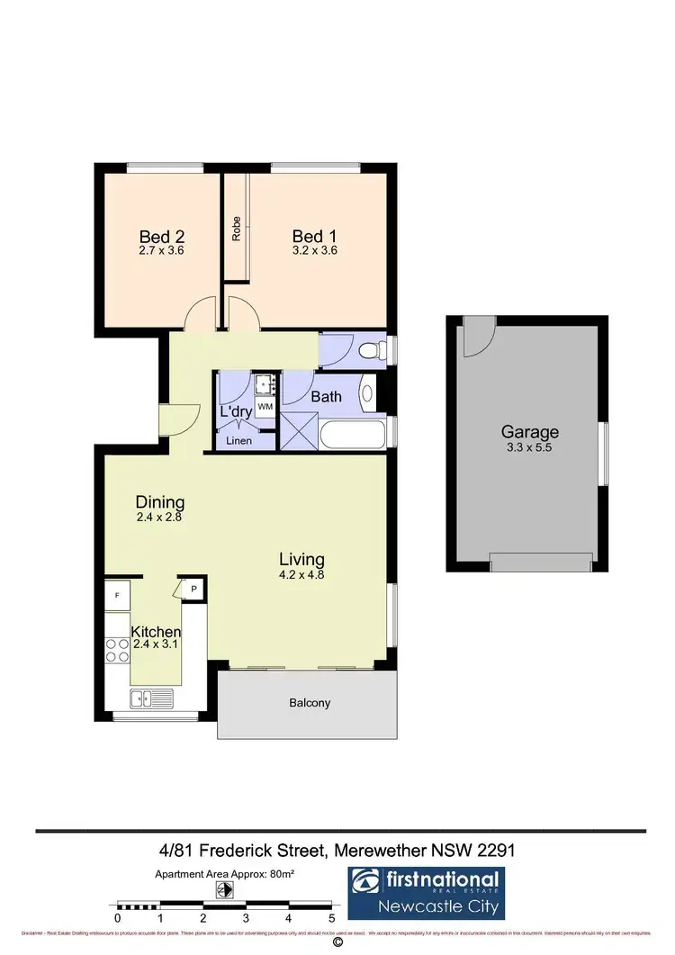 Floorplan of Homely unit listing, 4/81 Frederick Street, Merewether NSW 2291