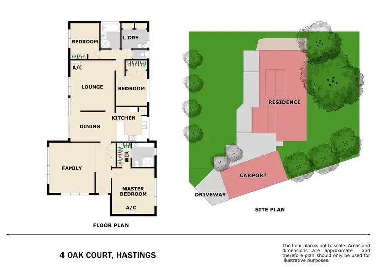 Floorplan of Homely house listing, 4 Oak Court, Hastings VIC 3915