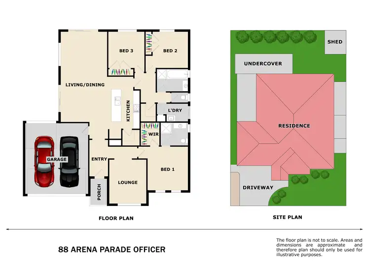 Floorplan of Homely house listing, 88 Arena Parade, Officer VIC 3809