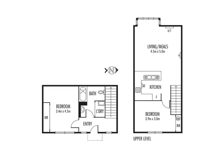 Floorplan of Homely townhouse listing, 10/14-22 Waterloo Street, Carlton VIC 3053