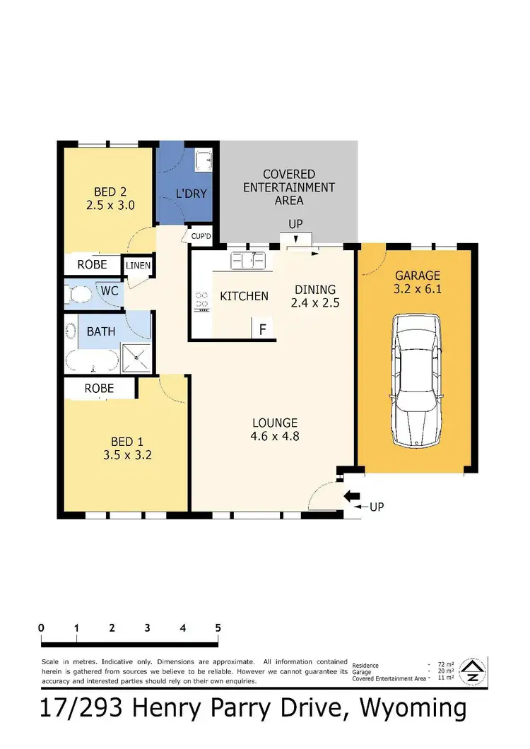 Floorplan of Homely villa listing, 17/293-295 Henry Parry Drive, Wyoming NSW 2250