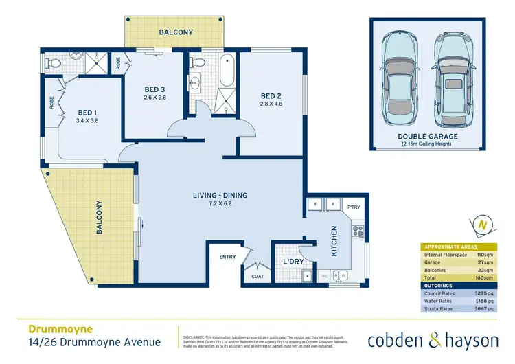 Floorplan of Homely apartment listing, 14/26 Drummoyne Avenue, Drummoyne NSW 2047