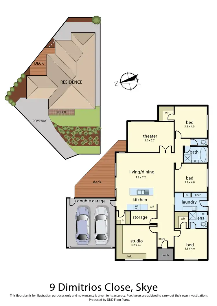 Floorplan of Homely house listing, 9 Dimitrios Close, Skye VIC 3977