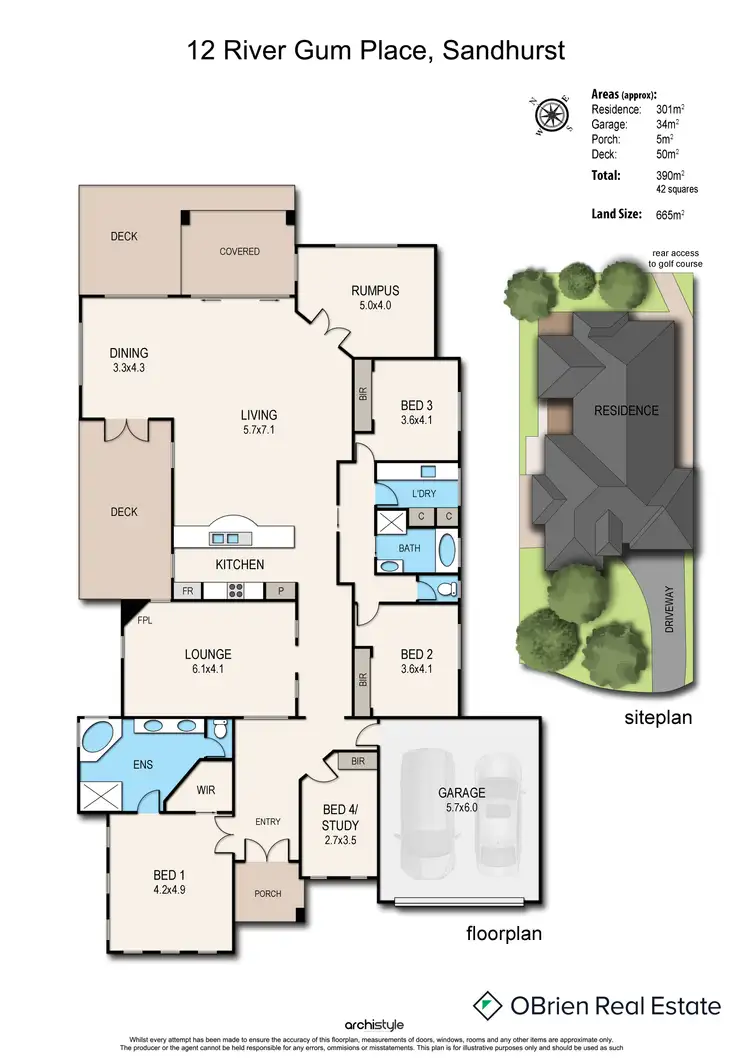 Floorplan of Homely house listing, 12 River Gum, Sandhurst VIC 3977