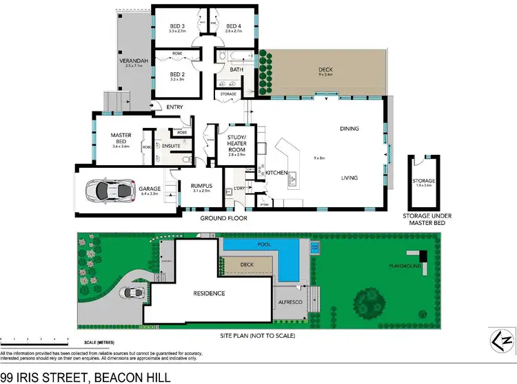 Floorplan of Homely house listing, 99 Iris Street, Beacon Hill NSW 2100