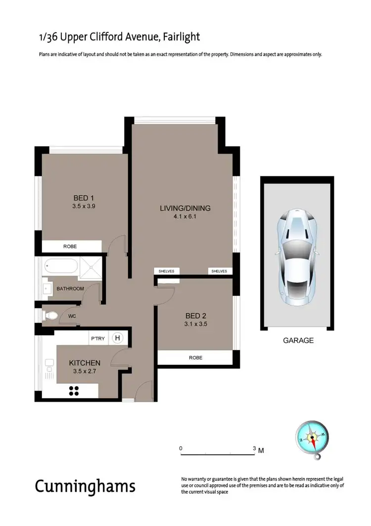 Floorplan of Homely apartment listing, 1/36 Upper Clifford Avenue, Fairlight NSW 2094