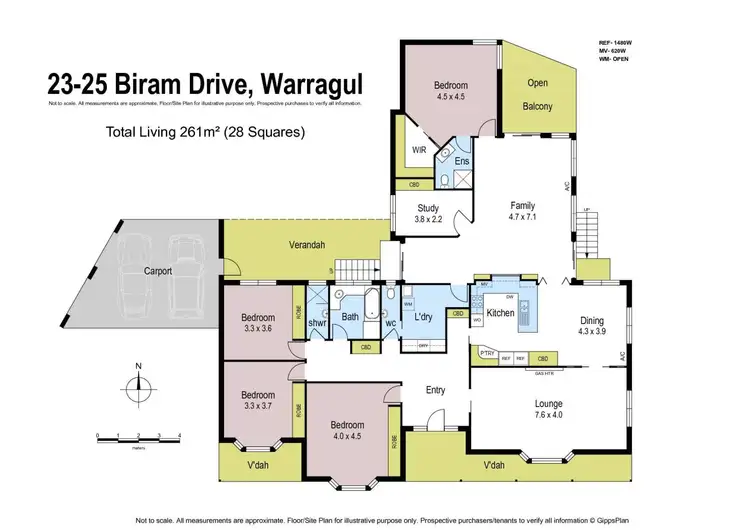 Floorplan of Homely house listing, 23 Biram Drive, Warragul VIC 3820