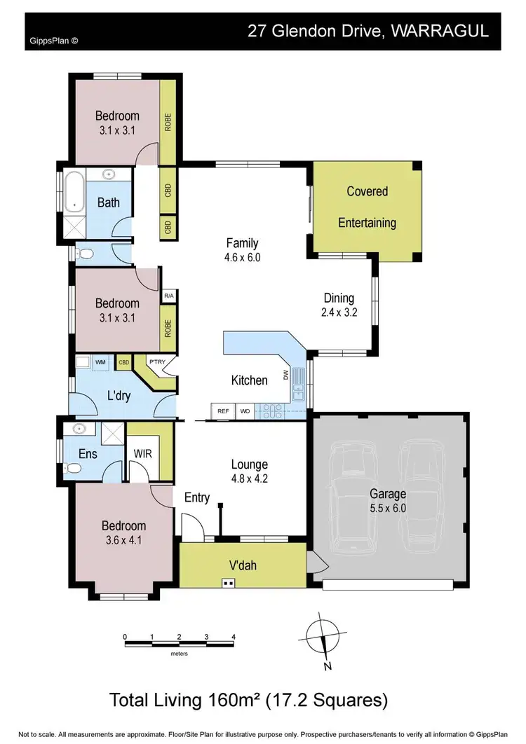 Floorplan of Homely house listing, 27 Glendon Drive, Warragul VIC 3820
