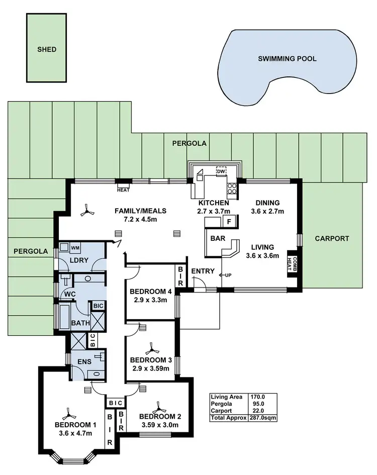 Floorplan of Homely house listing, 5 Murch Place, North Haven SA 5018