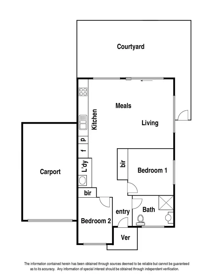 Floorplan of Homely unit listing, 2/20 Crookston Road, Reservoir VIC 3073