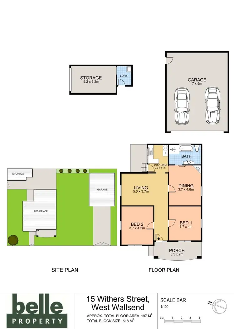 Floorplan of Homely house listing, 15 Withers Street, West Wallsend NSW 2286