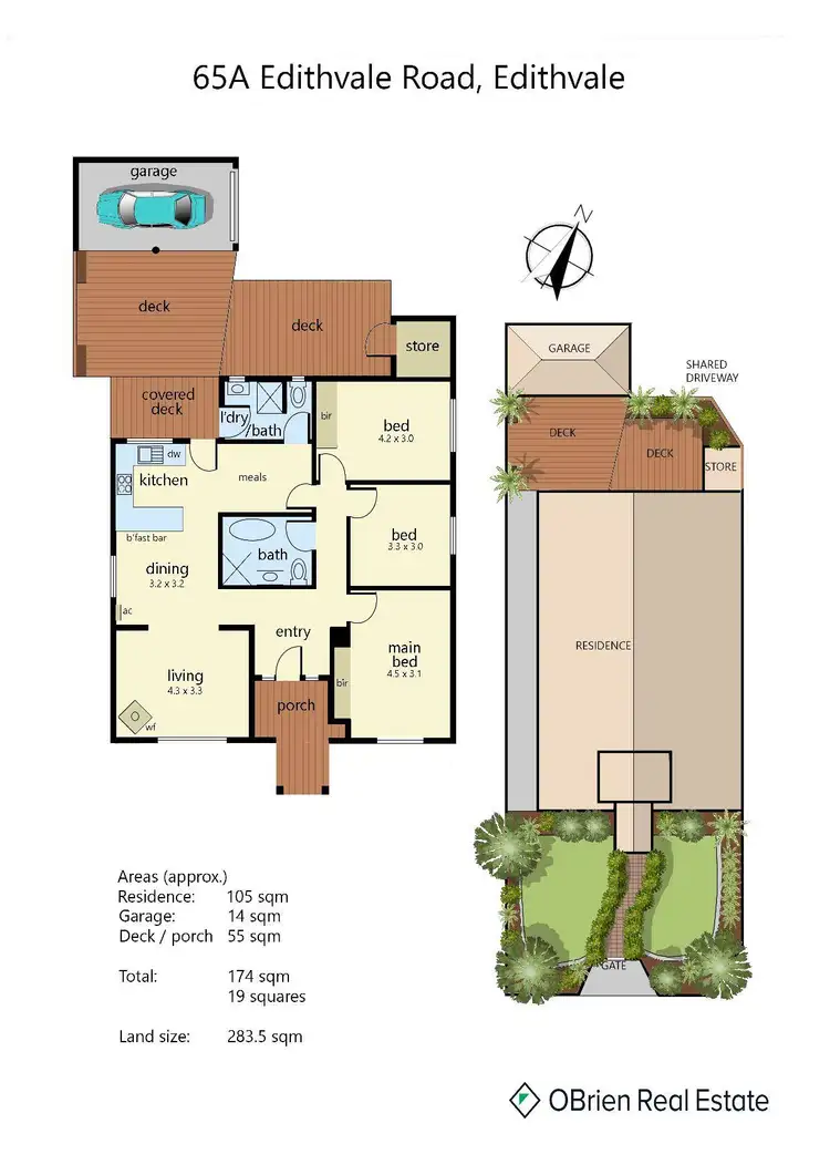 Floorplan of Homely unit listing, 65A Edithvale Road, Edithvale VIC 3196