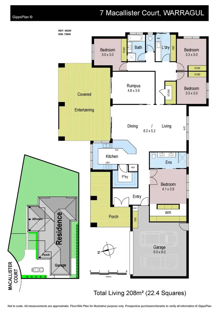 Floorplan of Homely house listing, 7 MacAllister Court, Warragul VIC 3820