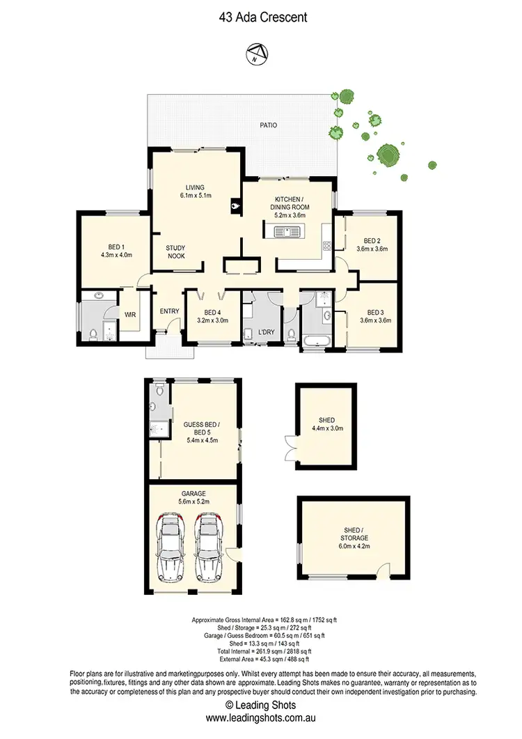 Floorplan of Homely rural property listing, 43-45 Ada Crescent, Upper Caboolture QLD 4510