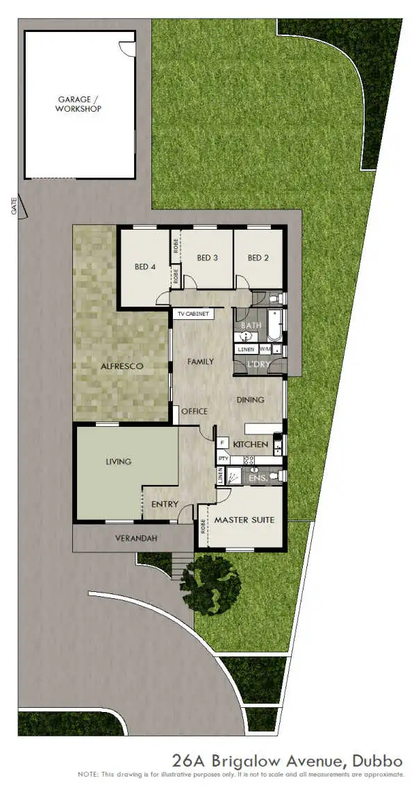 Floorplan of Homely house listing, 26A Brigalow Avenue, Dubbo NSW 2830