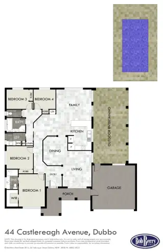 Floorplan of Homely house listing, 44 Castlereagh Avenue, Dubbo NSW 2830