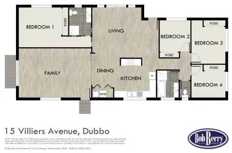 Floorplan of Homely house listing, 15 Villiers Avenue, Dubbo NSW 2830